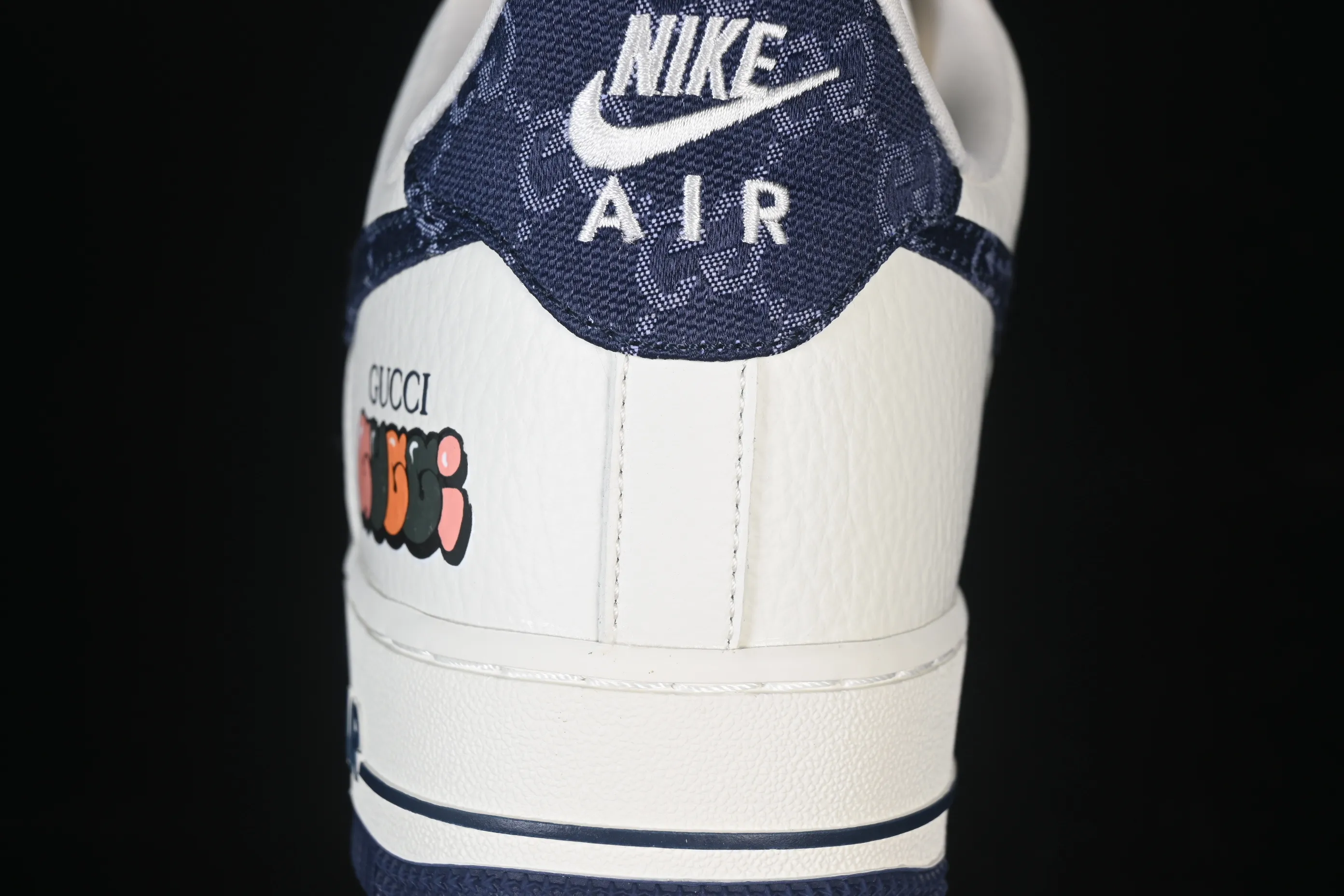 All categories Nk Air Force 1 Air Force series Nk Air Force 1 Low Air Force low-top Nike Air Force 1'07 Low Gucci joint navy blue denim Air Force 1 low-top casual sneakers SC0601-569